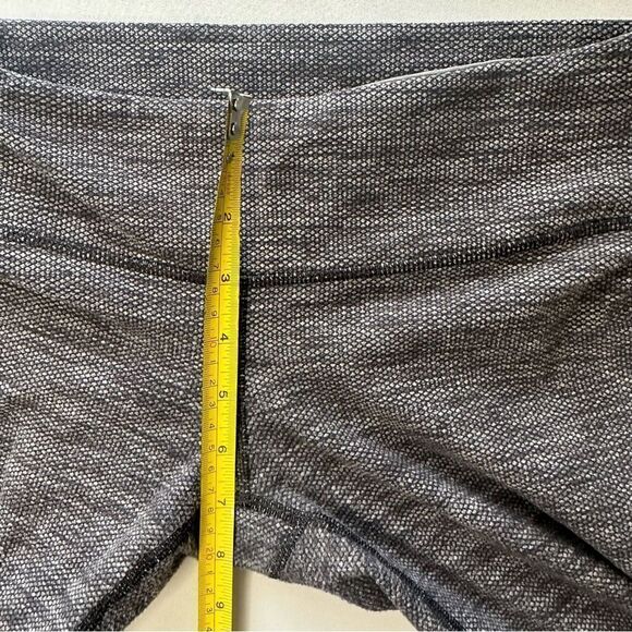 Lululemon Knit Herringbone Wunder Under full length black gray Leggings 6 - Picture 9 of 11